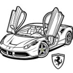 50 Coloriage Ferrari PDF Gratuit pour les Petits Pilotes