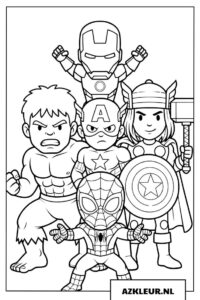 Gratis Marvel kleurplaat_ 20 printbare pagina's om___