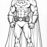 Simple Batman Coloring Pages for Kids - Easy Superhero Fun