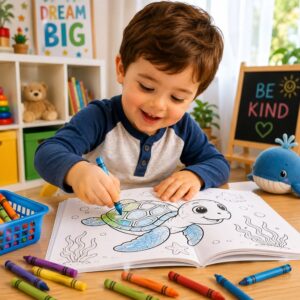 colouring book for little learners